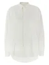 Alexander Wang T T By Alexander Wang White Oxford Cotton Boyfriend Shirt In White