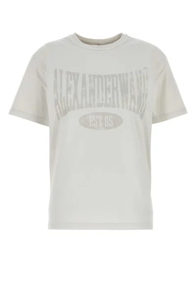 Alexander Wang T T By Alexander Wang Chalk Oversize Cotton T-shirt In White