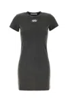 Alexander Wang T T By Alexander Wang Blade Logo Shrunken Tee Dress Washed Cedar