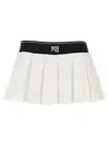 Alexander Wang T T By Alexander Wang 'cheerleader Pleated' Skirt In White