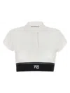 Alexander Wang T Cheerleader Polo Top-m Nd T By Alexander Wang Female In White