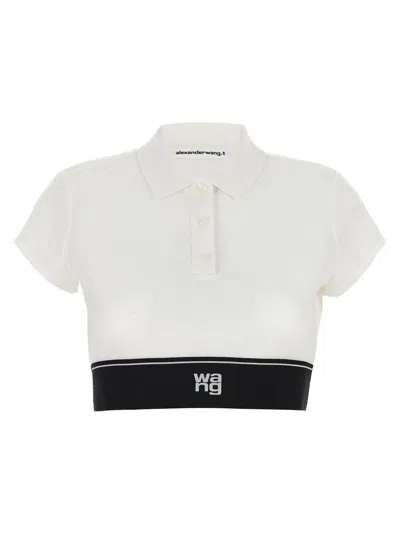 Alexander Wang T Cheerleader Polo Top-m Nd T By Alexander Wang Female In 100 White