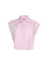 Alexander Wang T T By Alexander Wang Cropped Button-up Shirt