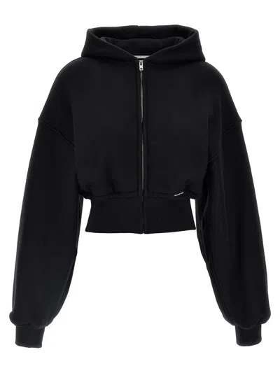 Alexander Wang T T By Alexander Wang Cropped Hoodie