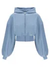 Alexander Wang T T By Alexander Wang Cropped Hoodie