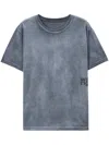 Alexander Wang T T By Alexander Wang Dark Grey Cotton T-shirt