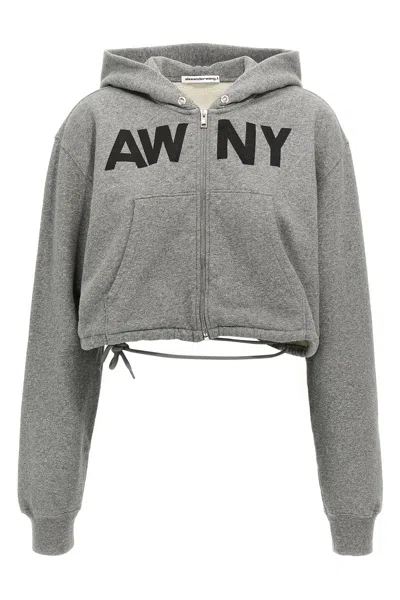 ALEXANDER WANG T T BY ALEXANDER WANG DECONSTRUCTED HOODIE