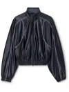Alexander Wang T Navy Deconstructed Track Jacket