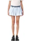Alexander Wang T T By Alexander Wang Boxer Shorts In Oxford Blue + White