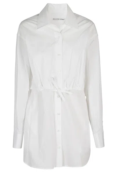 Alexander Wang T T By Alexander Wang Shirt Dress In White