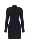 Alexander Wang T T By Alexander Wang Midnight Blue Stretch Viscose Blend Mini Dress In Black