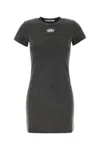 Alexander Wang T T By Alexander Wang Blade Logo Shrunken Tee Dress Washed Cedar