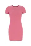 Alexander Wang T T By Alexander Wang Pink Stretch Polyester Mini Dress In Pink