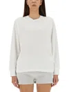 Alexander Wang T T By Alexander Wang Embossed Logo T-shirt In White