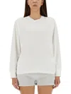 Alexander Wang T T By Alexander Wang Embossed Logo T-shirt In White