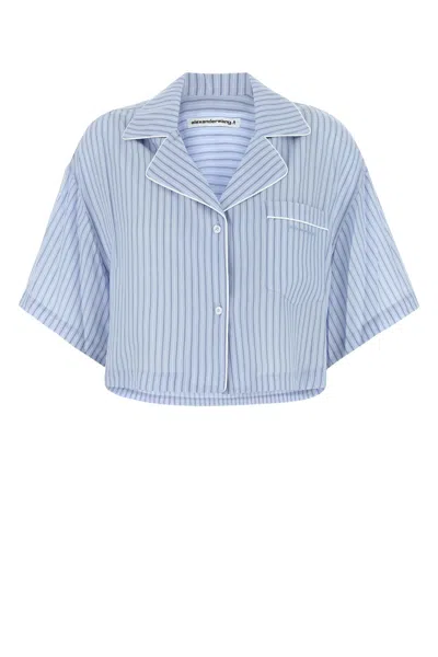 Alexander Wang T T By Alexander Wang Embroidered Lyocell Shirt In Multi