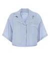 Alexander Wang T T By Alexander Wang Embroidered Lyocell Shirt