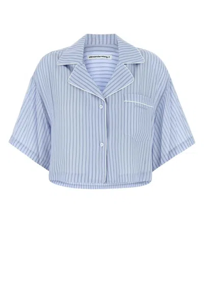 Alexander Wang T T By Alexander Wang Embroidered Lyocell Shirt