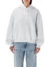 Alexander Wang T T By Alexander Wang Logo Printed Drawstring Hoodie