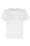 Alexander Wang T T By Alexander Wang Essential Jsy Shrunken Tee In White