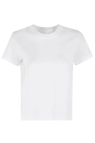 Alexander Wang T T By Alexander Wang Essential Jsy Shrunken Tee In White