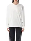 Alexander Wang T T By Alexander Wang Embossed Logo T-shirt In White