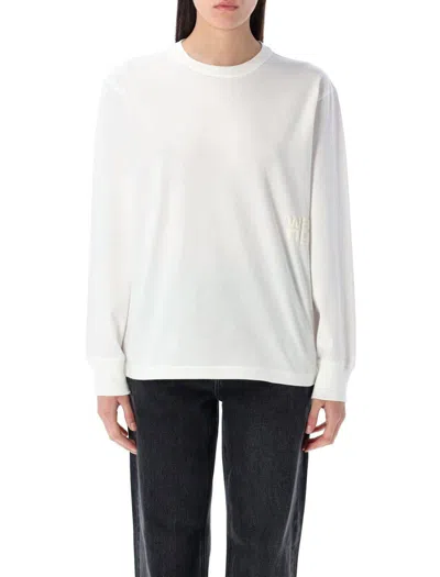 ALEXANDER WANG T T BY ALEXANDER WANG ESSENTIAL PUFF LOGO T-SHIRT