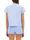 Alexander Wang T T By Alexander Wang Essential Shrunk T-shirt In Purple