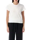 Alexander Wang T T By Alexander Wang Puff Logo Shrunken Tee In White