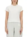 Alexander Wang T T By Alexander Wang Essential Shrunk Tshirt In White
