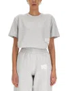 Alexander Wang T T By Alexander Wang Essential T-shirt In Gray