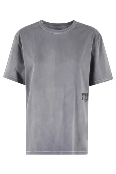 Alexander Wang T T By Alexander Wang Essential T-shirt In Grey