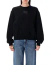 Alexander Wang T T By Alexander Wang Essential Terry Crew Sweatshirt W/ Puff