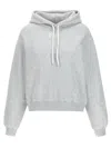 Alexander Wang T T By Alexander Wang Oversized Grey Hoodie With Subtle Logo