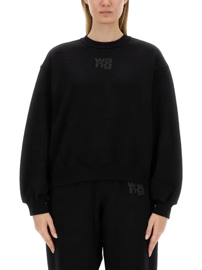 ALEXANDER WANG T T BY ALEXANDER WANG SWEATSHIRT WITH LOGO