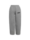 Alexander Wang T T By Alexander Wang Graphic Articulated Leg Sweatpant - Dark Heather Grey