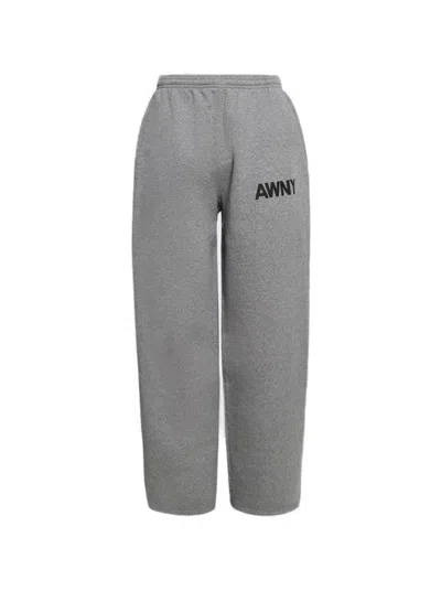 Alexander Wang T T By Alexander Wang Graphic Articulated Leg Sweatpant - Dark Heather Grey