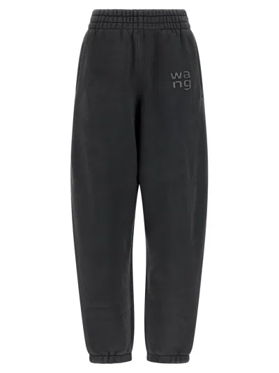 Alexander Wang T Kids' T By Alexander Wang 'hotfix Logo' Joggers In Black