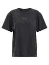 Alexander Wang T Hotfix Logo T-shirt In Black