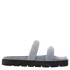 Alexander Wang T T By Alexander Wang Jay Denim Flatform Sandals