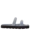 Alexander Wang T T By Alexander Wang Jay Denim Flatform Sandals
