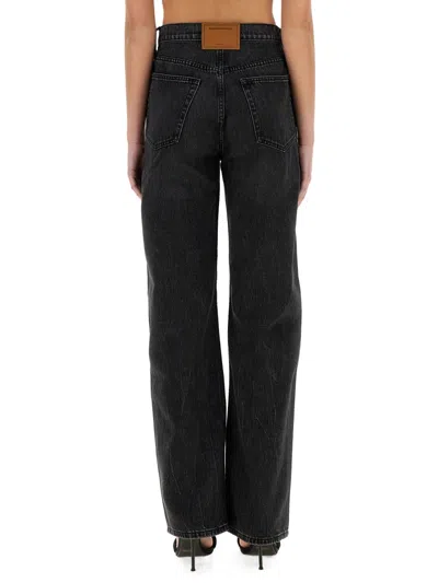 Alexander Wang T T By Alexander Wang Jeans Cut Out In Black