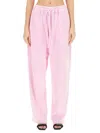 Alexander Wang T T By Alexander Wang Articulated Velour Track Pants In Pink