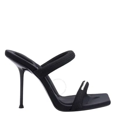 Alexander Wang T By  Julie 105 Tubular Slide Sandals In Black