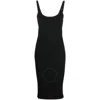 Alexander Wang T T By Alexander Wang Ladies Black Crystal-embellished Jersey Dress In Black