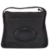 Alexander Wang T T By Alexander Wang Large Ryan Raffia Effect Shoulder Bag In Black