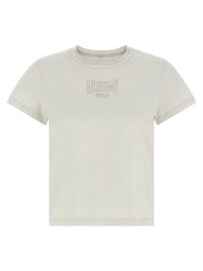 Alexander Wang T T By Alexander Wang Lived Logo T-shirt In White