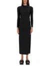 Alexander Wang T T By Alexander Wang Long Dress With Logo