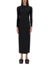 Alexander Wang T T By Alexander Wang Long Dress With Logo