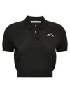 Alexander Wang T T By Alexander Wang Mesh Polo Shirt
